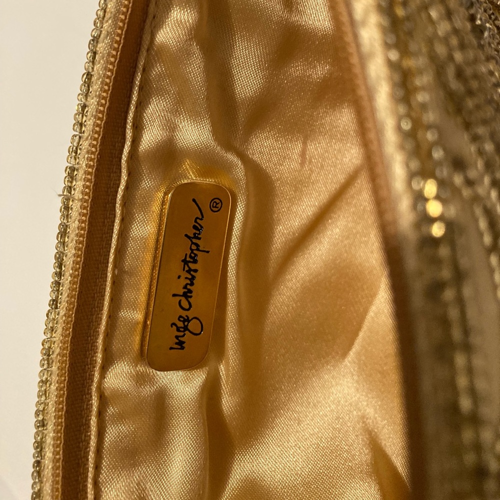 The perfect Gold beaded mini shoulder bag for an ‘IT’ girl out on the town.